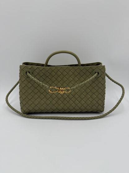 Bottega Veneta Borsa Andiamo East-West Piccola Verde Salvia - Pally Vintage Closet