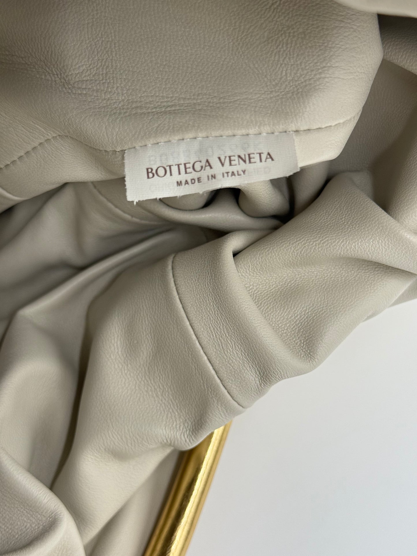Bottega Veneta Borsa Pouch Intrecciata Large Oro - Pally Vintage Closet