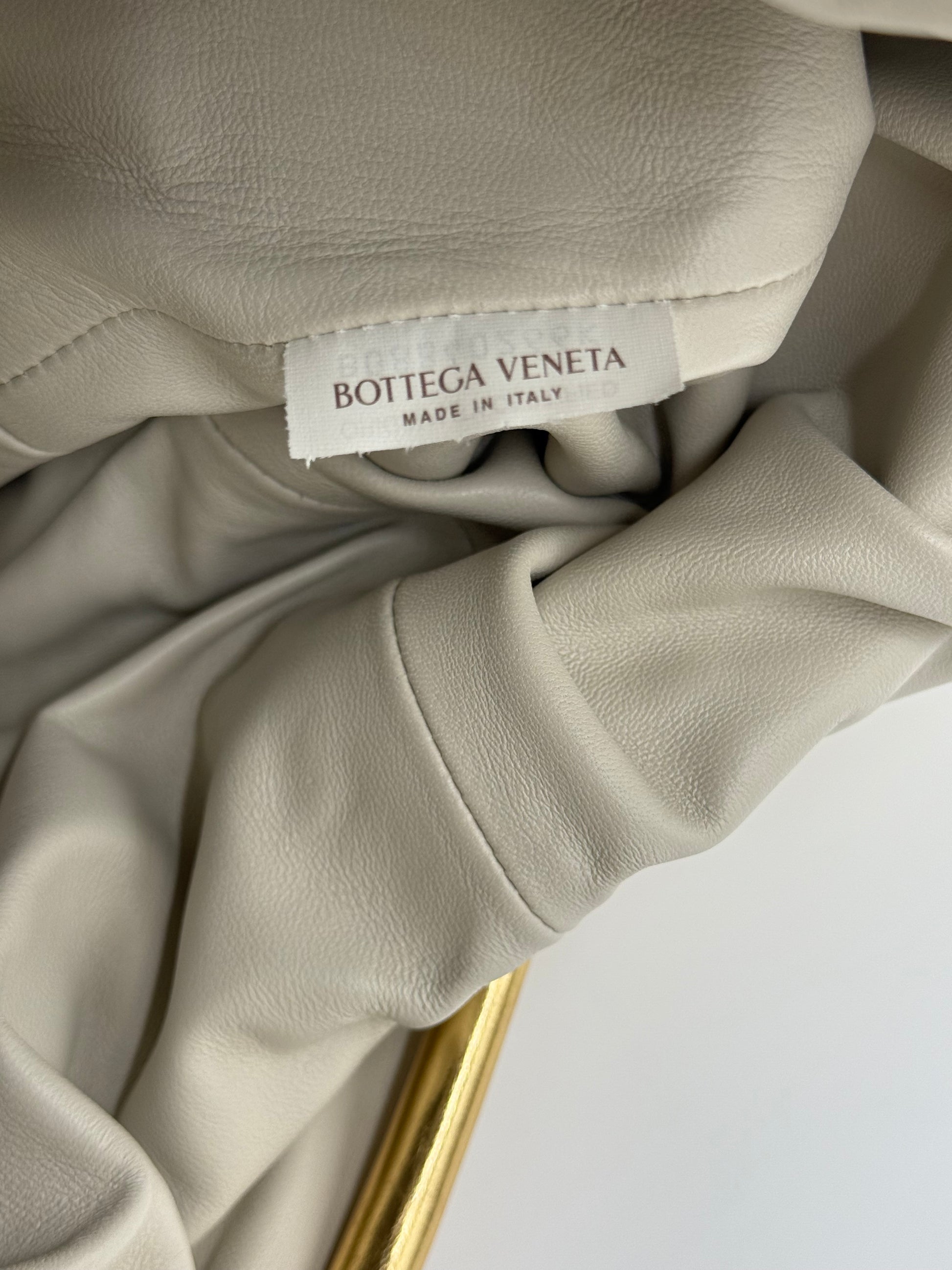 Bottega Veneta Borsa Pouch Intrecciata Large Oro - Pally Vintage Closet