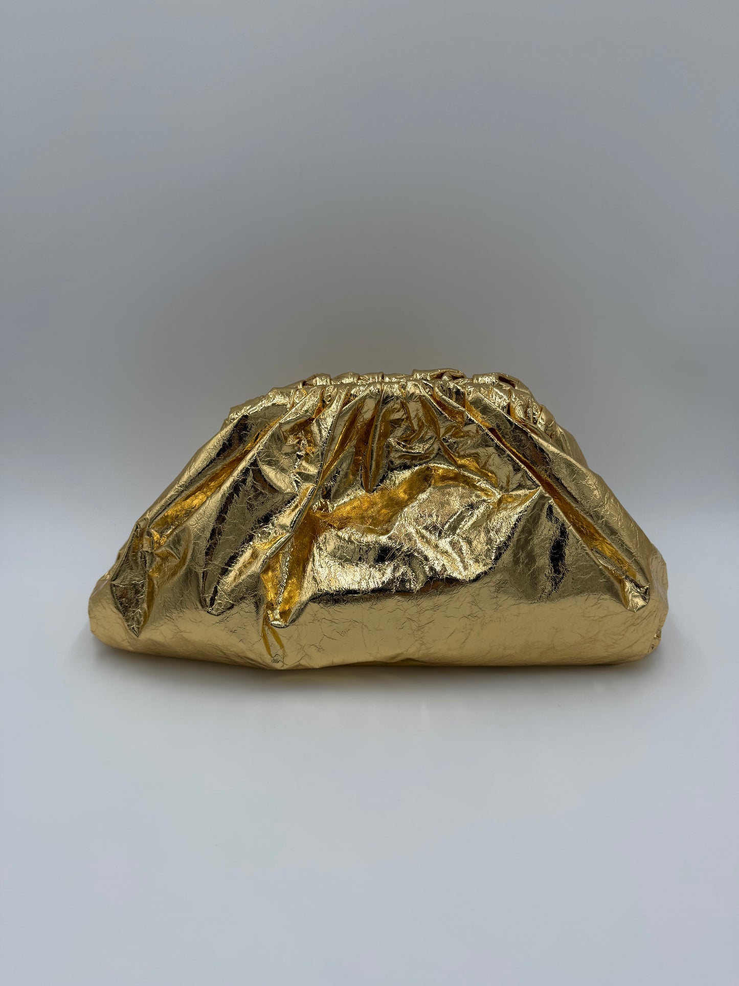 Bottega Veneta Borsa Pouch Intrecciata Large Oro - Pally Vintage Closet