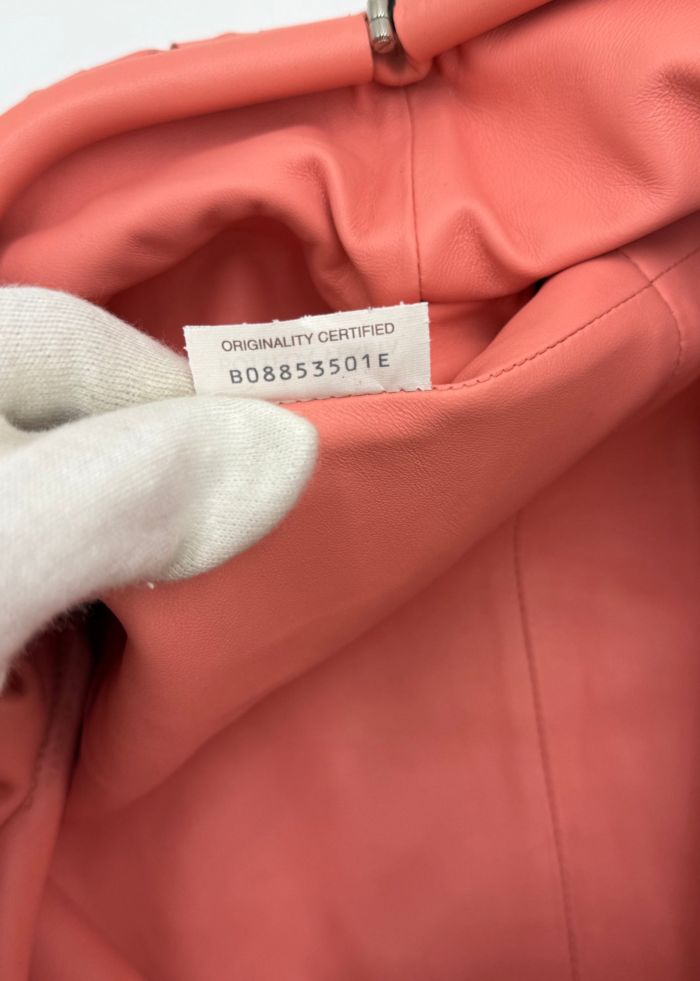 Bottega Veneta Borsa Pouch Intrecciata Large Rosa