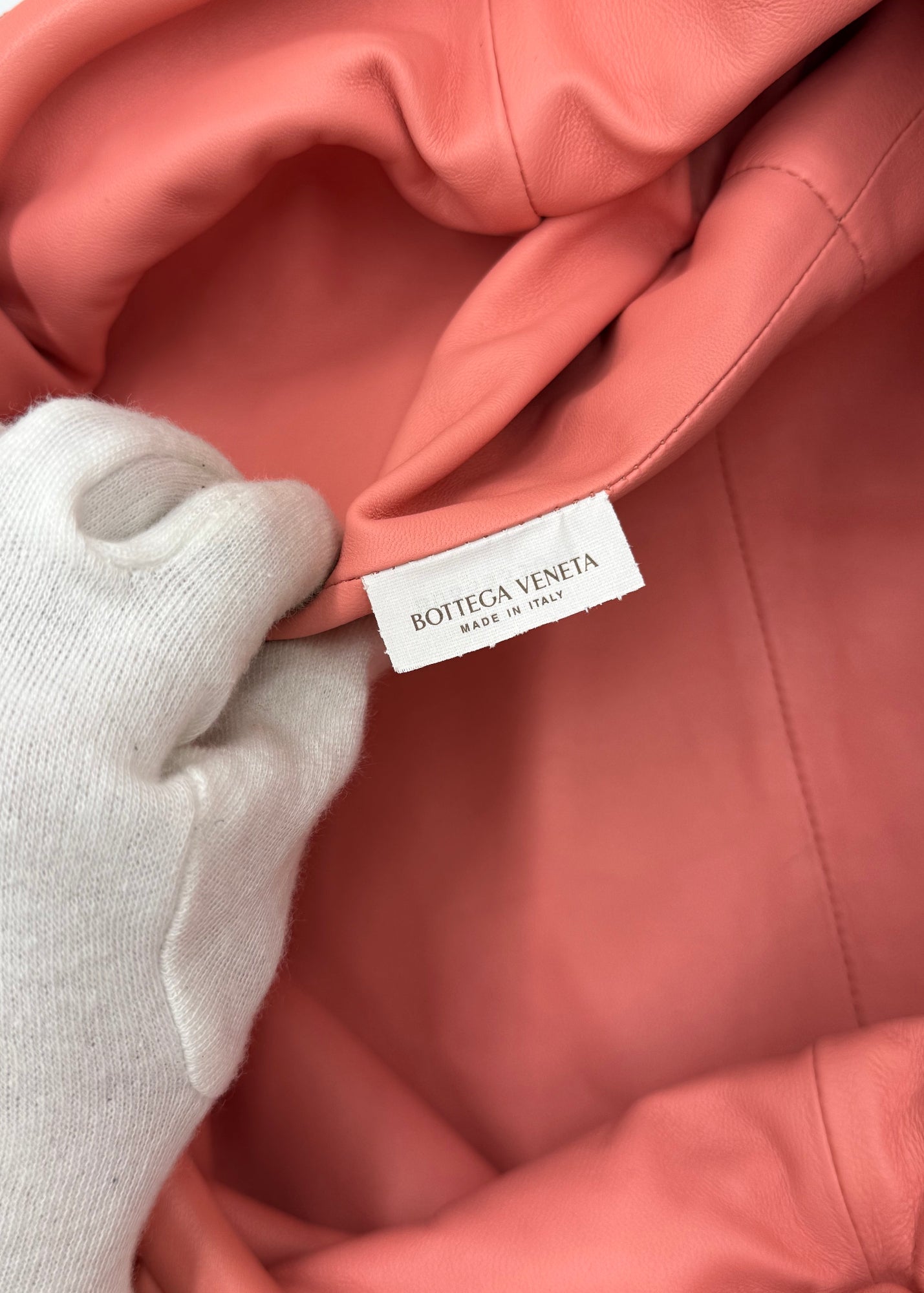 Bottega Veneta Borsa Pouch Intrecciata Large Rosa