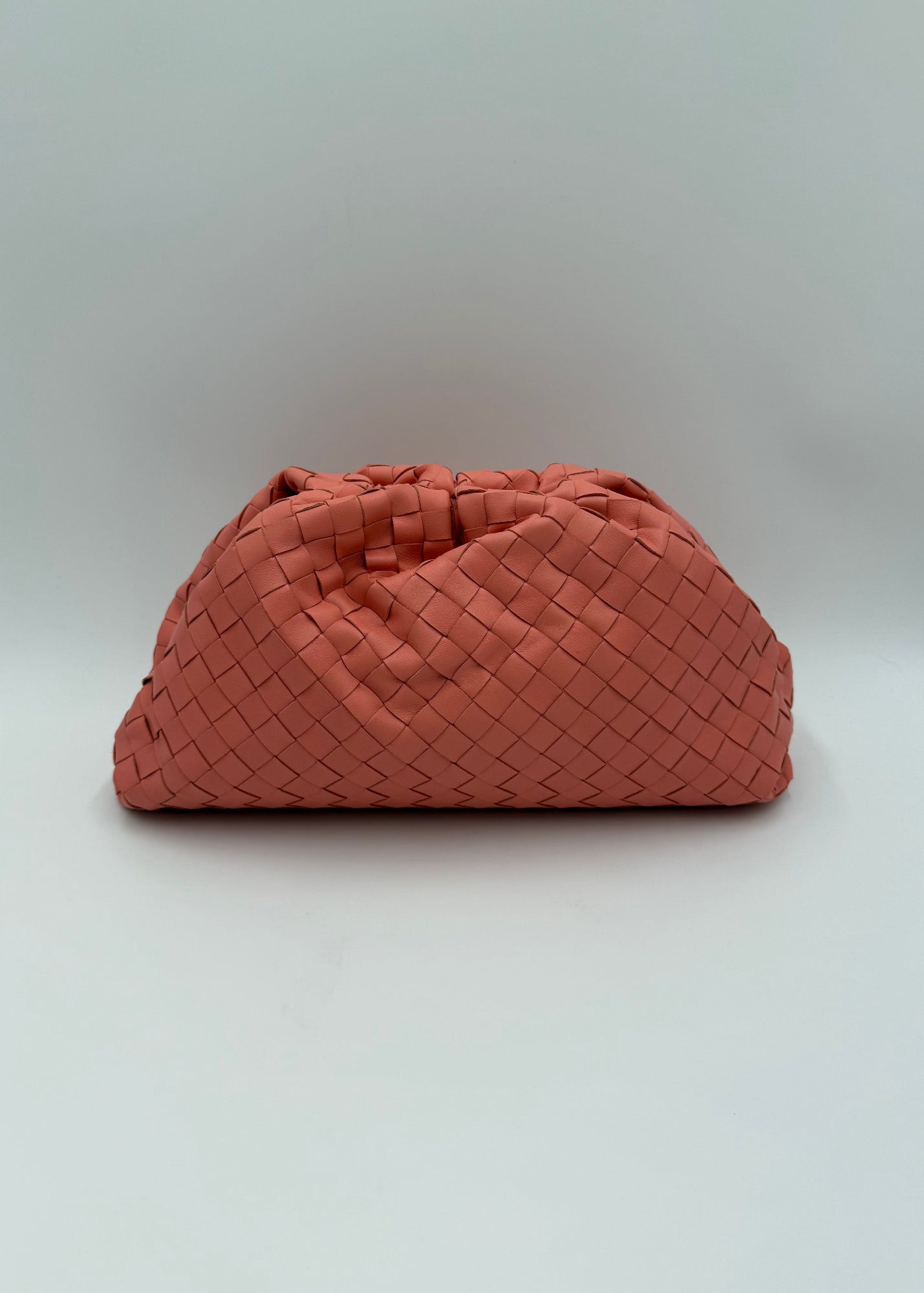 Bottega Veneta Borsa Pouch Intrecciata Large Rosa