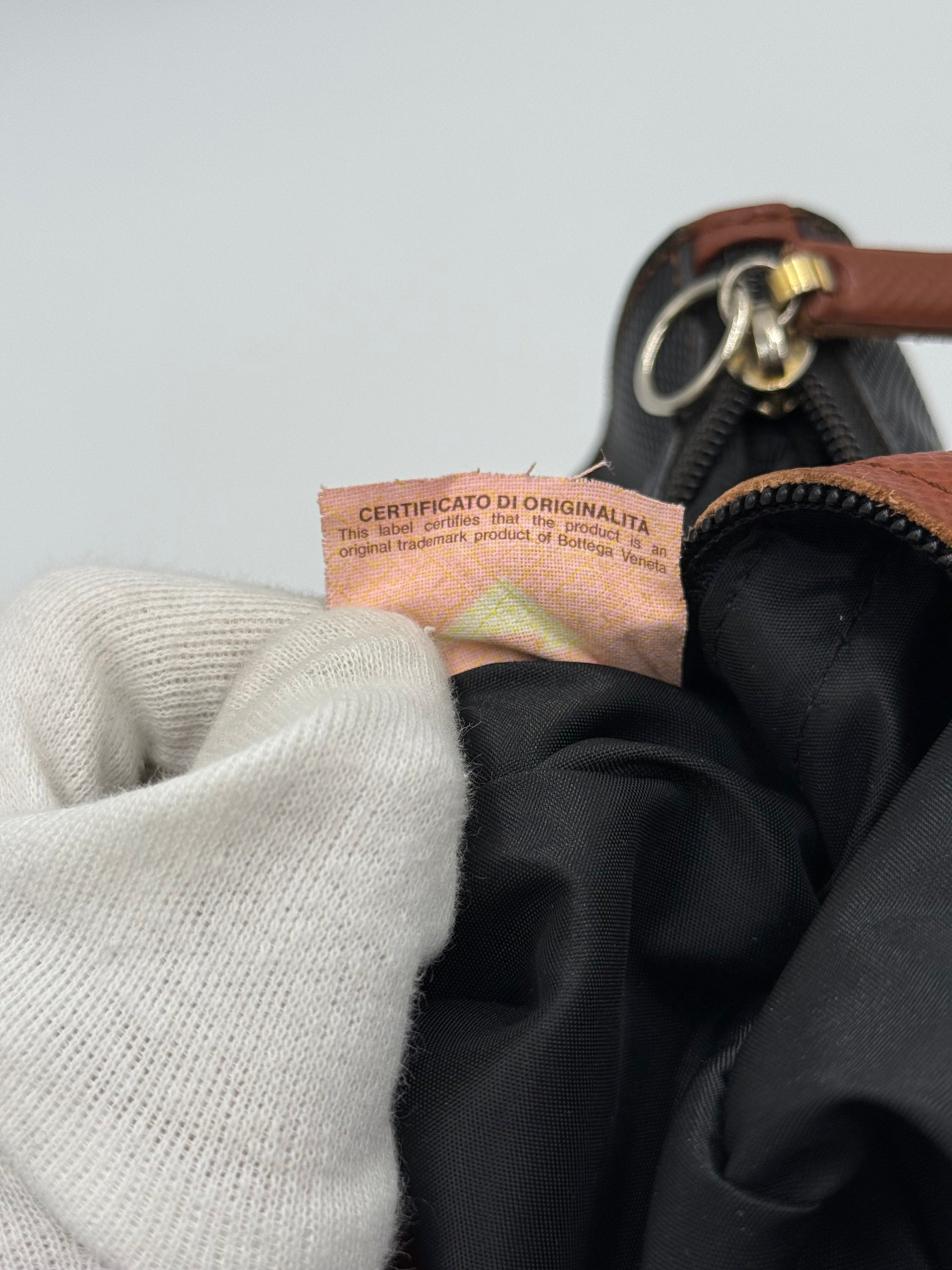 Bottega Veneta Borsa Tote Vintage Collezione Marco Polo Nero e Cuoio - Pally Vintage Closet