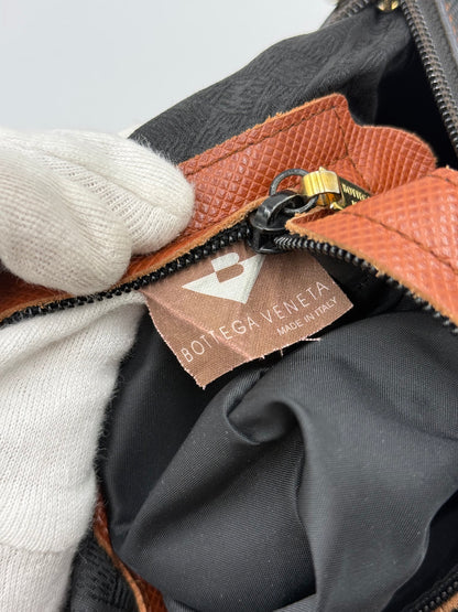 Bottega Veneta Borsa Tote Vintage Collezione Marco Polo Nero e Cuoio - Pally Vintage Closet
