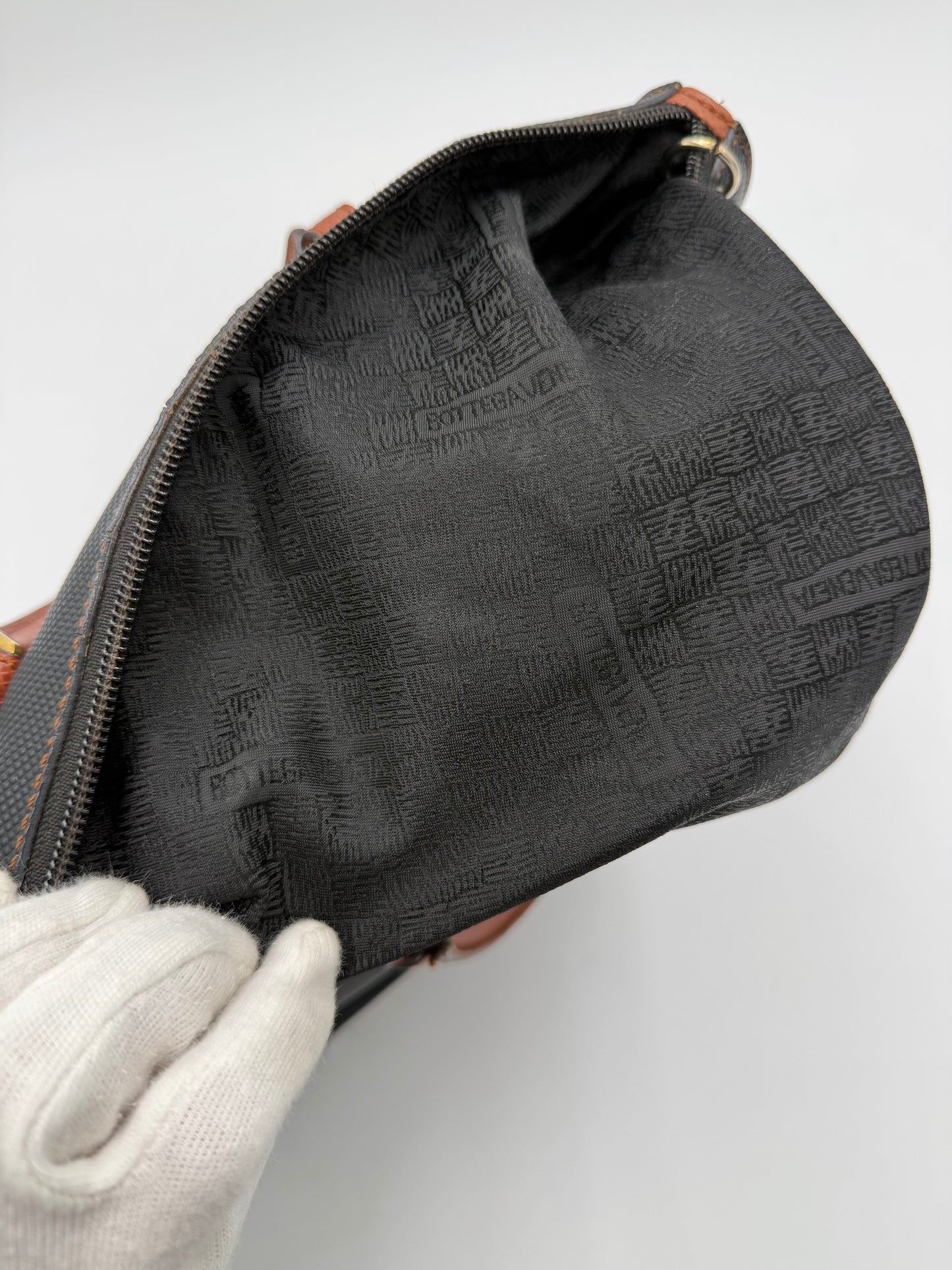 Bottega Veneta Borsa Tote Vintage Collezione Marco Polo Nero e Cuoio - Pally Vintage Closet