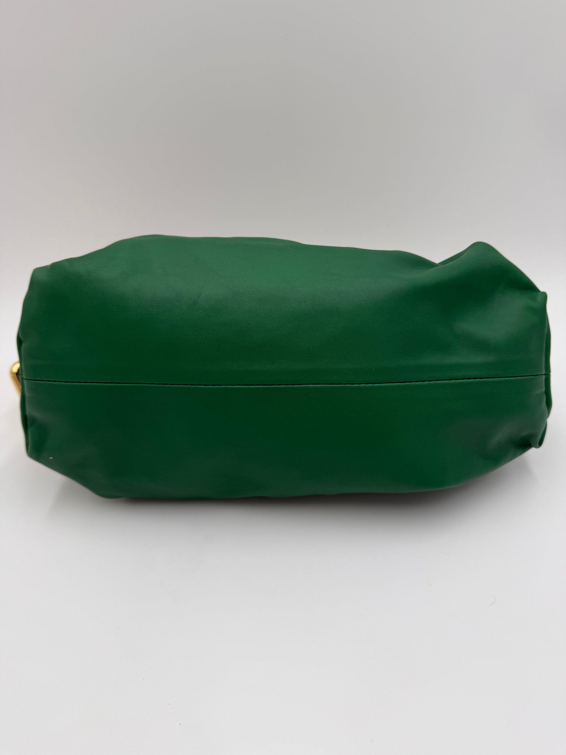 Bottega-Veneta-Borsa-a-Spalla-The-Chain-Pouch-in-Pelle-Verde-70563804971332 - Pally Vintage Closet