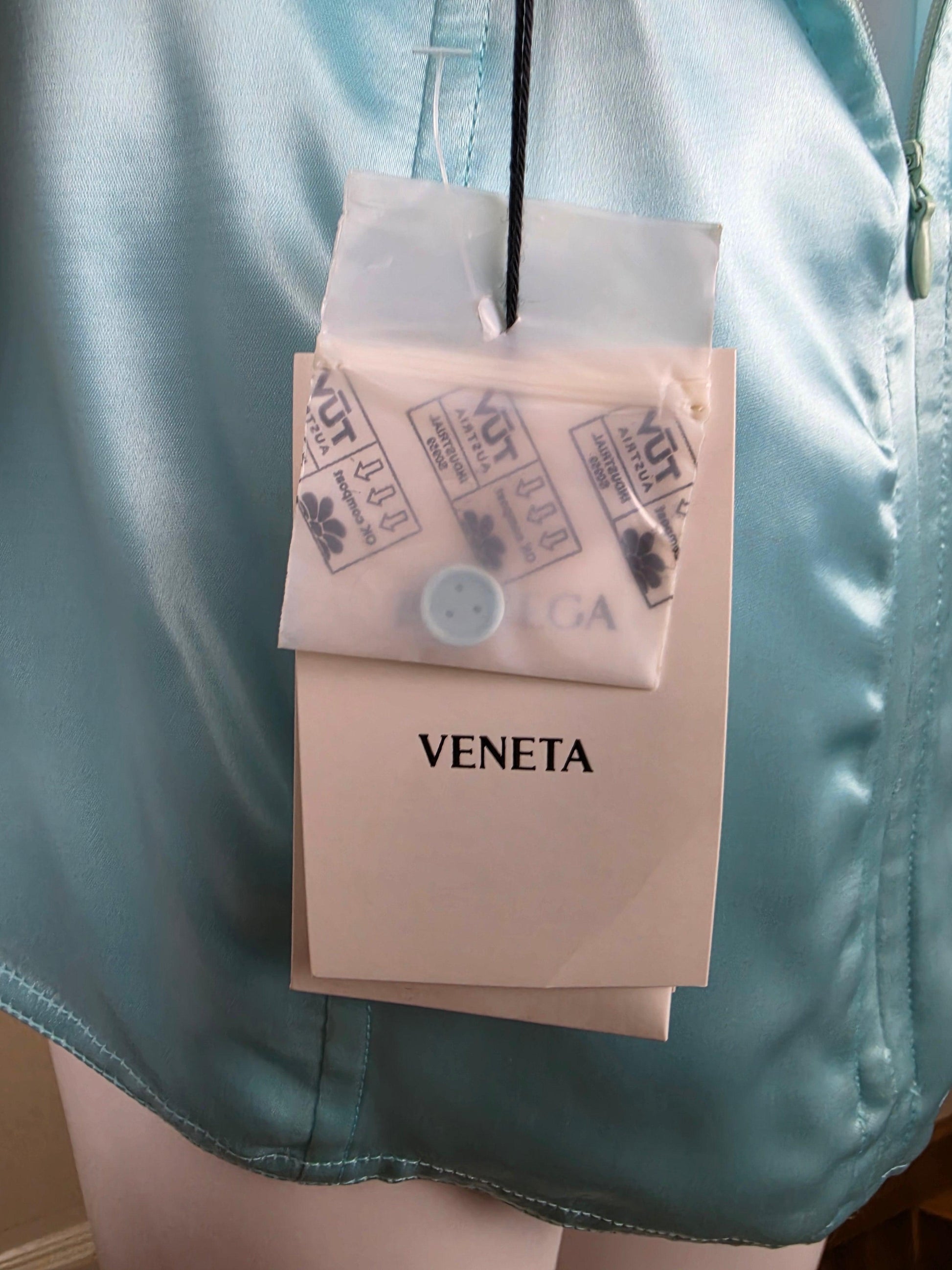 Bottega Veneta Top Fluido by Matthieu Blazy in Cupro Azzurro Chiaro - Pally Vintage Closet