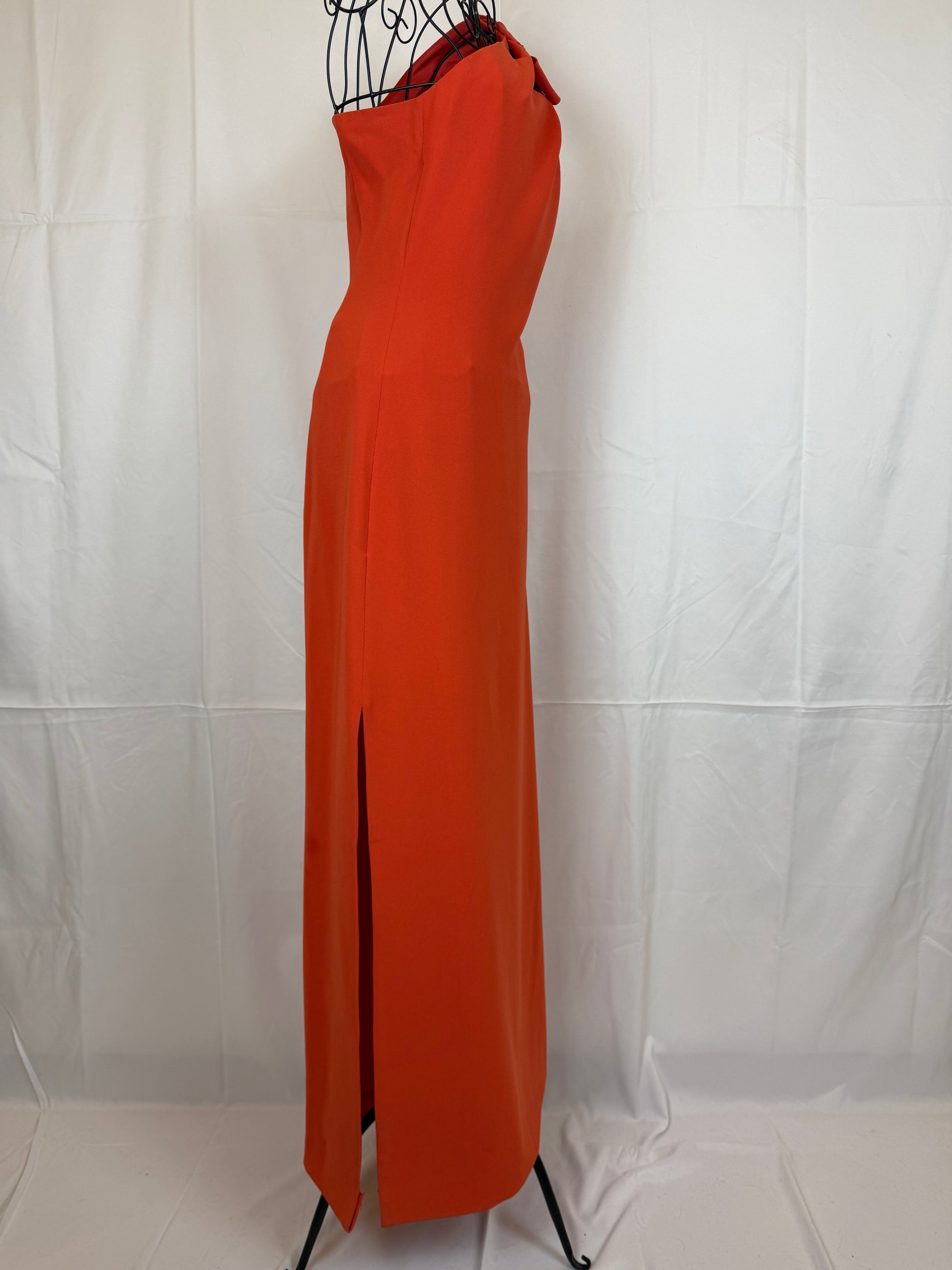 Boutique Moschino Abito da Sera Monospalla Arancio Bruciato - Pally Vintage Closet