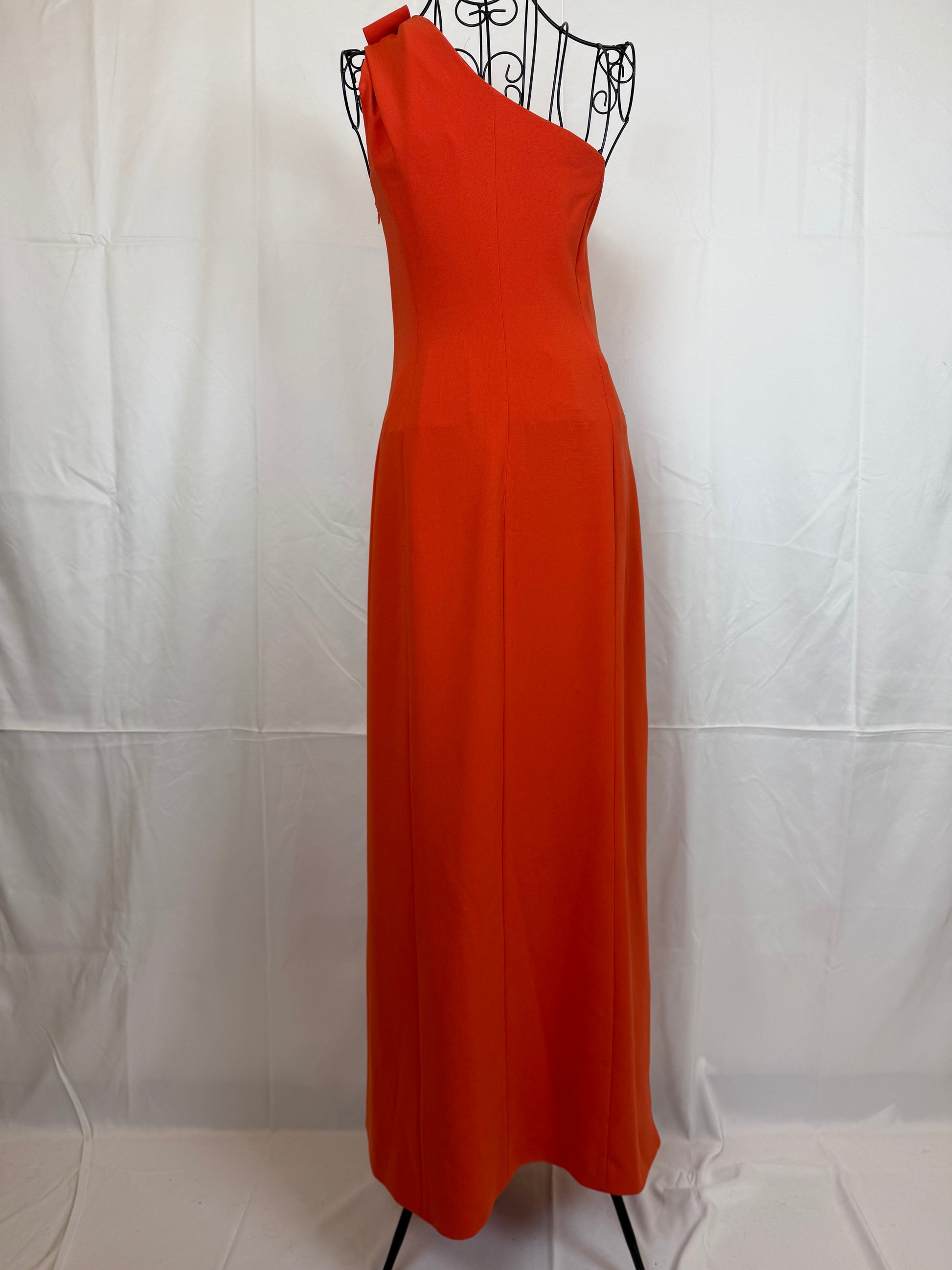 Boutique Moschino Abito da Sera Monospalla Arancio Bruciato - Pally Vintage Closet