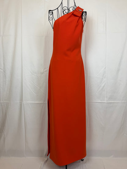 Boutique Moschino Abito da Sera Monospalla Arancio Bruciato - Pally Vintage Closet