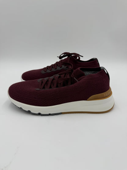 Brunello Cucinelli Sneakers in Maglia di Lana e Cashmere Bordeaux - Pally Vintage Closet