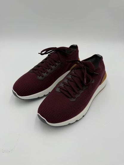 Brunello Cucinelli Sneakers in Maglia di Lana e Cashmere Bordeaux - Pally Vintage Closet
