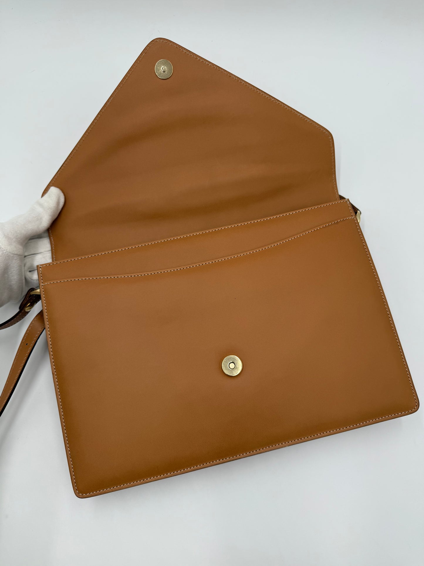 Céline Borsa Envelope Vintage in Pelle Cammello - Pally Vintage Closet