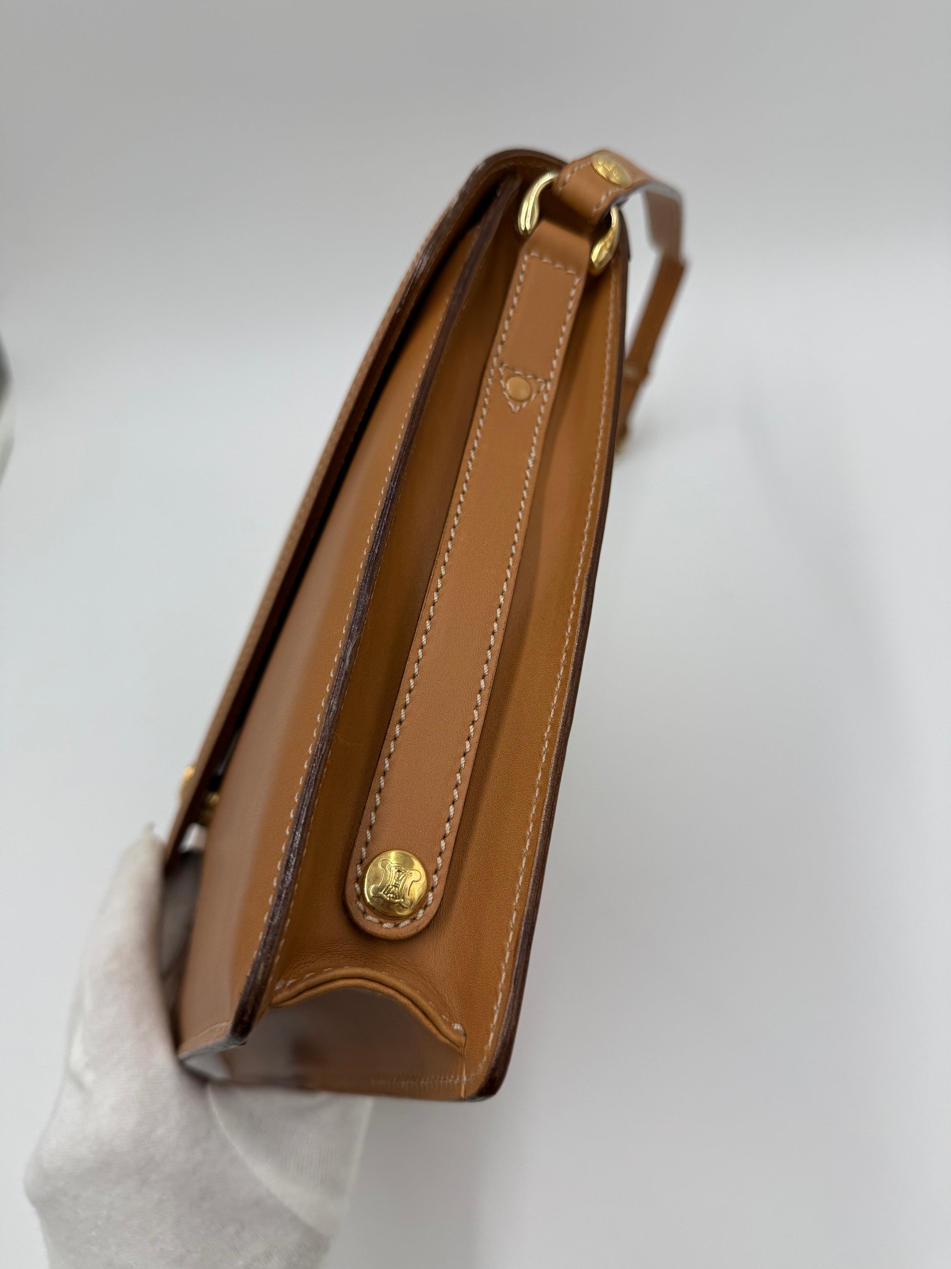 Céline Borsa Envelope Vintage in Pelle Cammello - Pally Vintage Closet