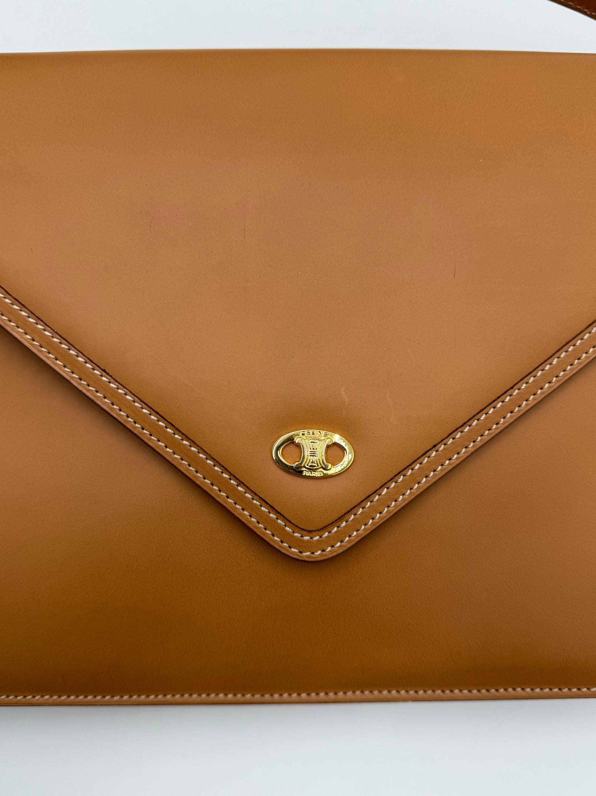 Céline Borsa Envelope Vintage in Pelle Cammello - Pally Vintage Closet