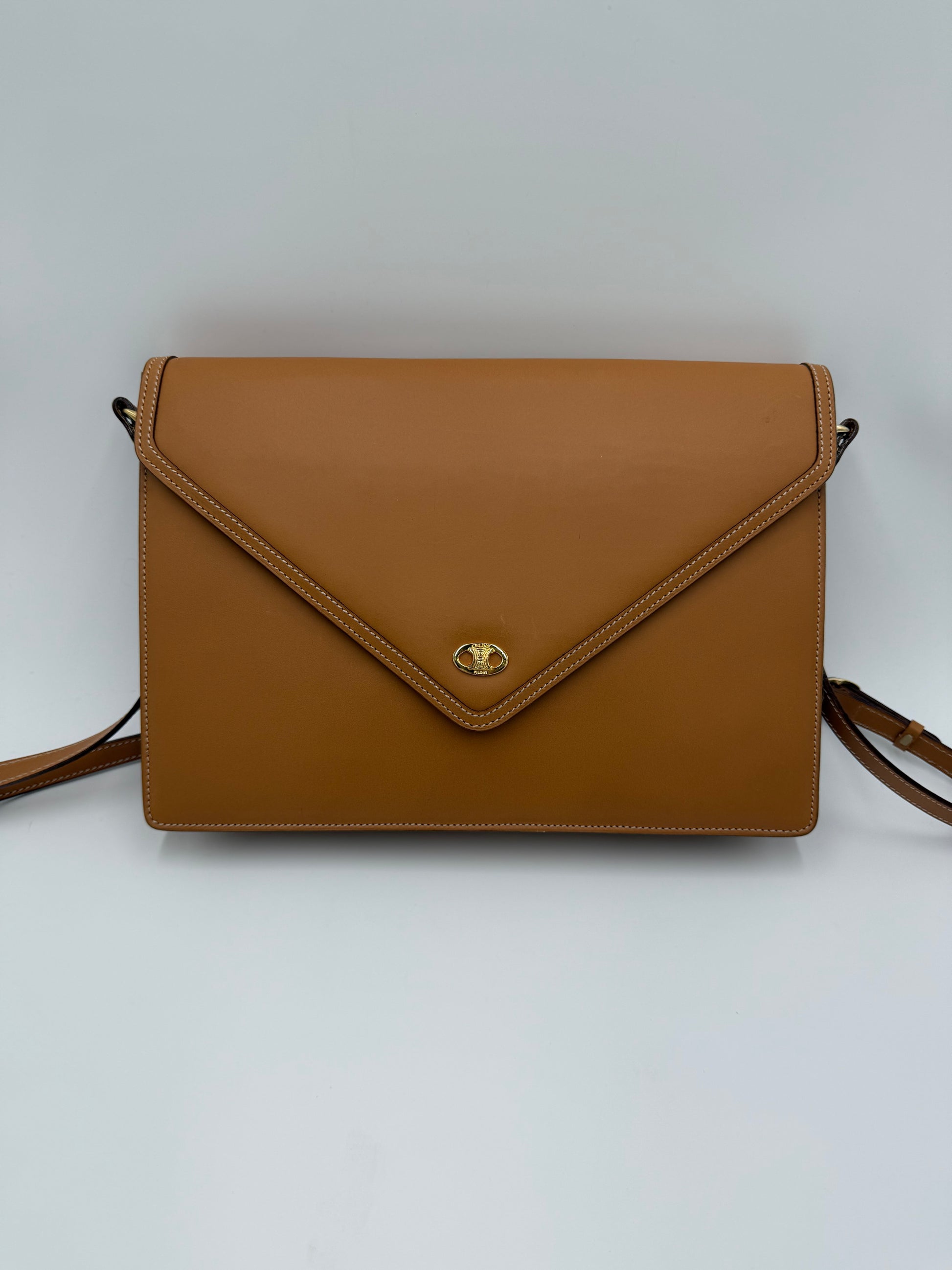 Céline Borsa Envelope Vintage in Pelle Cammello - Pally Vintage Closet