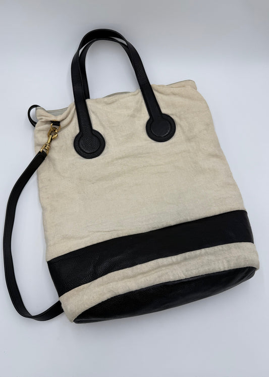 Céline Borse Tote Mickey Limited Edition in Tela e Pelle Avorio