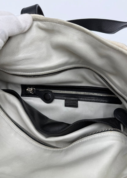 Céline Borse Tote Mickey Limited Edition in Tela e Pelle Avorio