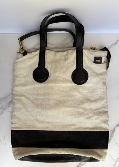 Céline Borse Tote Mickey Limited Edition in Tela e Pelle Avorio