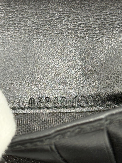 Gucci Portafoglio Lungo Breast Pocket con Logo Impresso Nero