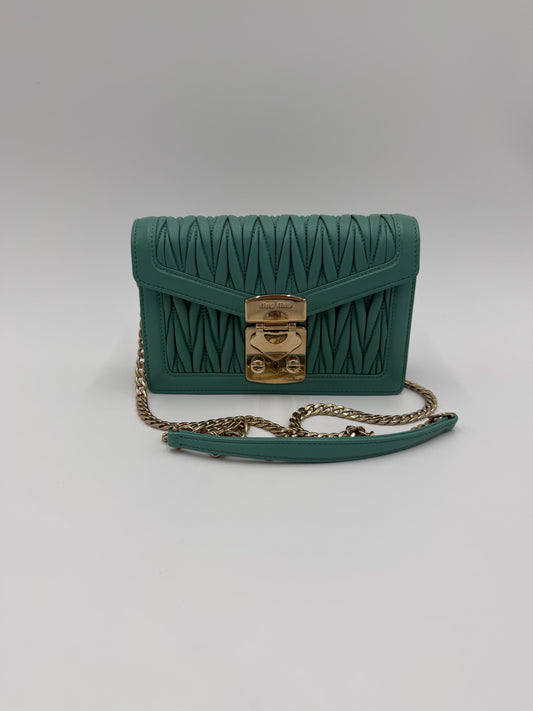 Miu Miu Borsa Confidential Matelassé Verde Giada