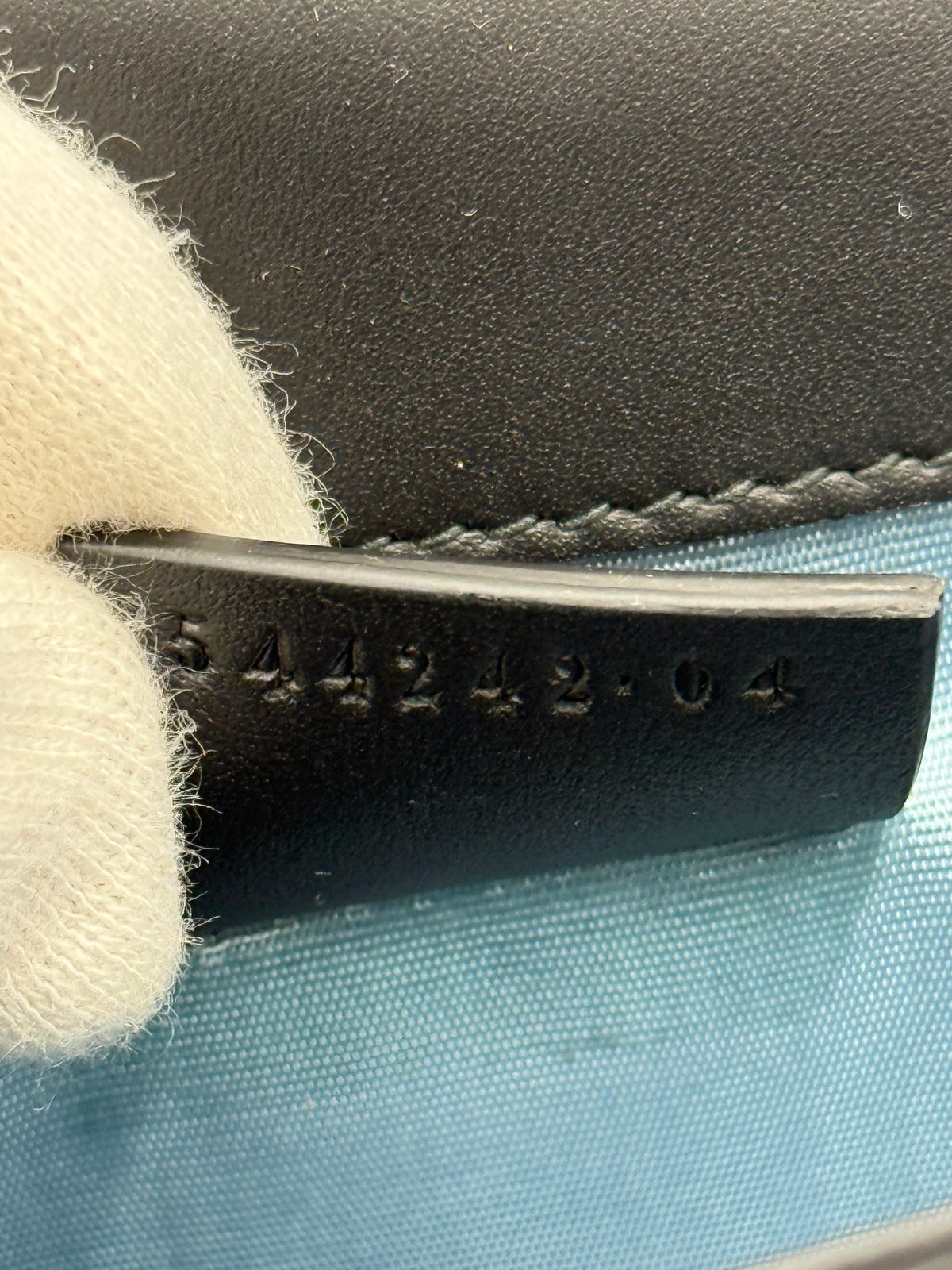 Gucci Borsa a Tracolla Broadway Crystal 'G' in Gros-Grain Ricamato Nero