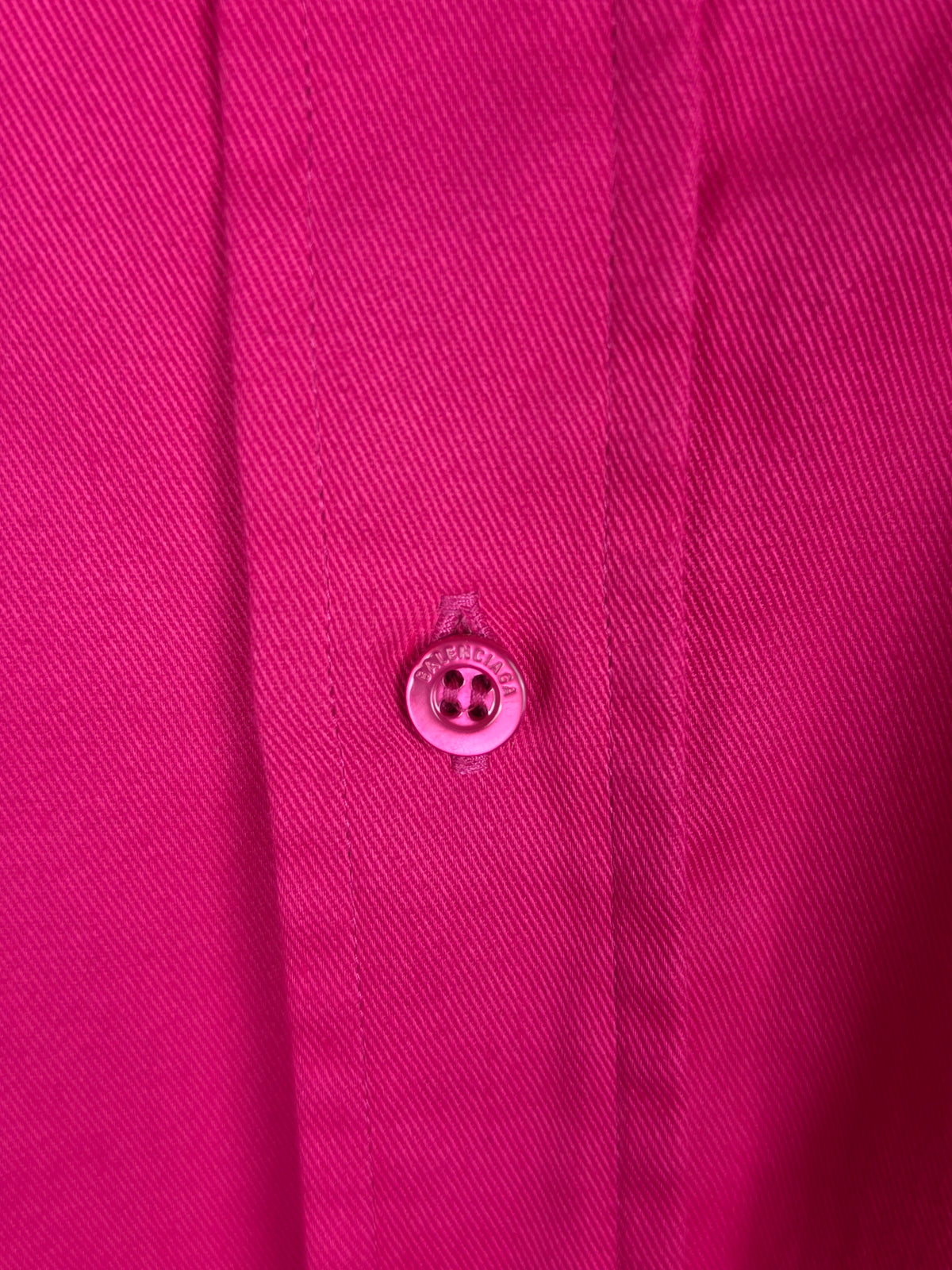 Camicia Balenciaga Double Sleeve in Cotone Fucsia - Pally Vintage Closet