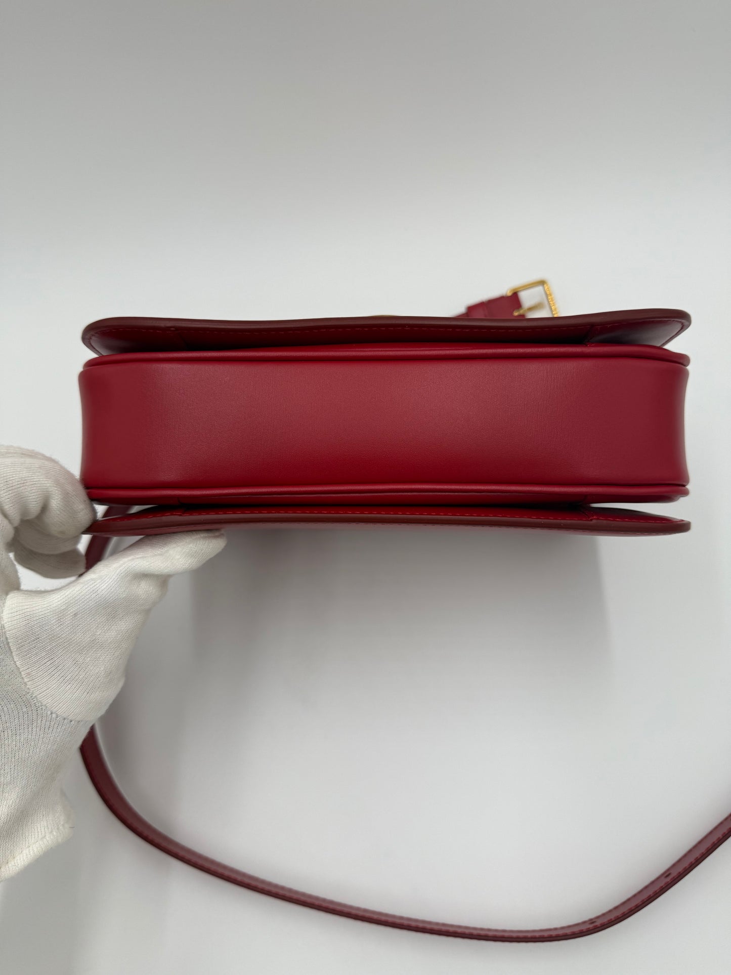 Celine Borsa Triomphe Classique Pelle Rossa Pally Vintage Closet