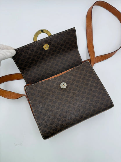 Celine-Borsa-Vintage-Postina-in-Macadam-Canvas-Marrone-70135131177284 - Pally Vintage Closet