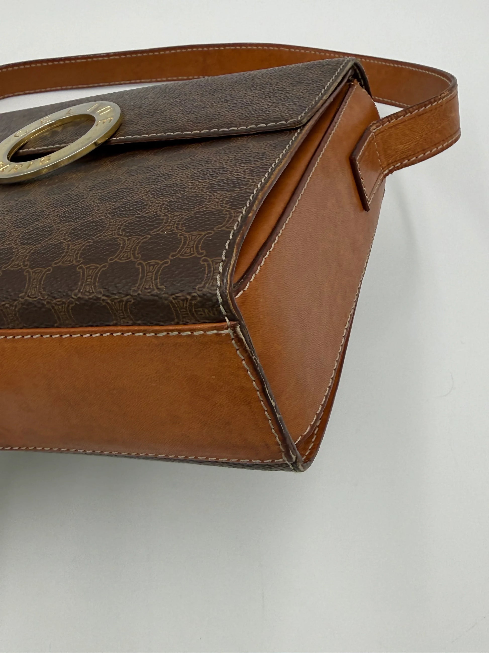 Celine-Borsa-Vintage-Postina-in-Macadam-Canvas-Marrone-70135131308356 - Pally Vintage Closet