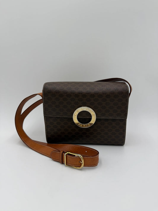 Celine-Borsa-Vintage-Postina-in-Macadam-Canvas-Marrone-70135131504964 - Pally Vintage Closet