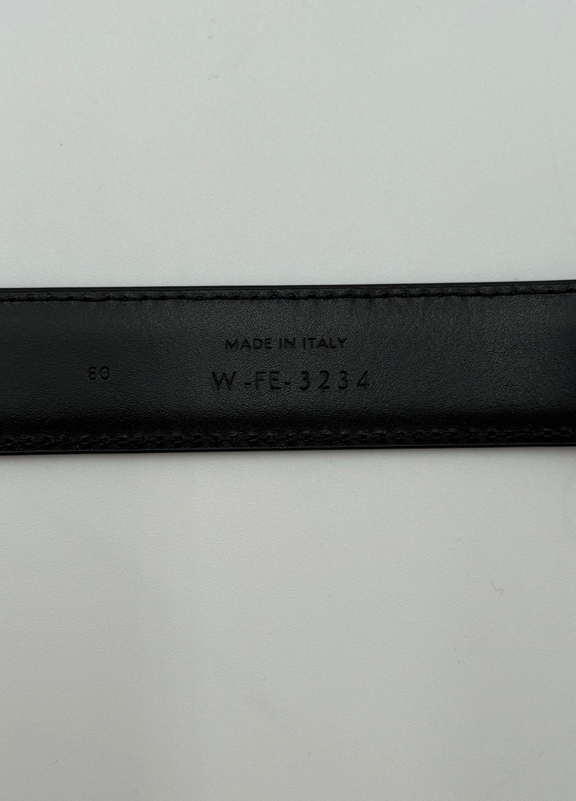 Celine Cintura Triomphe Media in Pelle Taurillon Nera Pally Vintage Closet