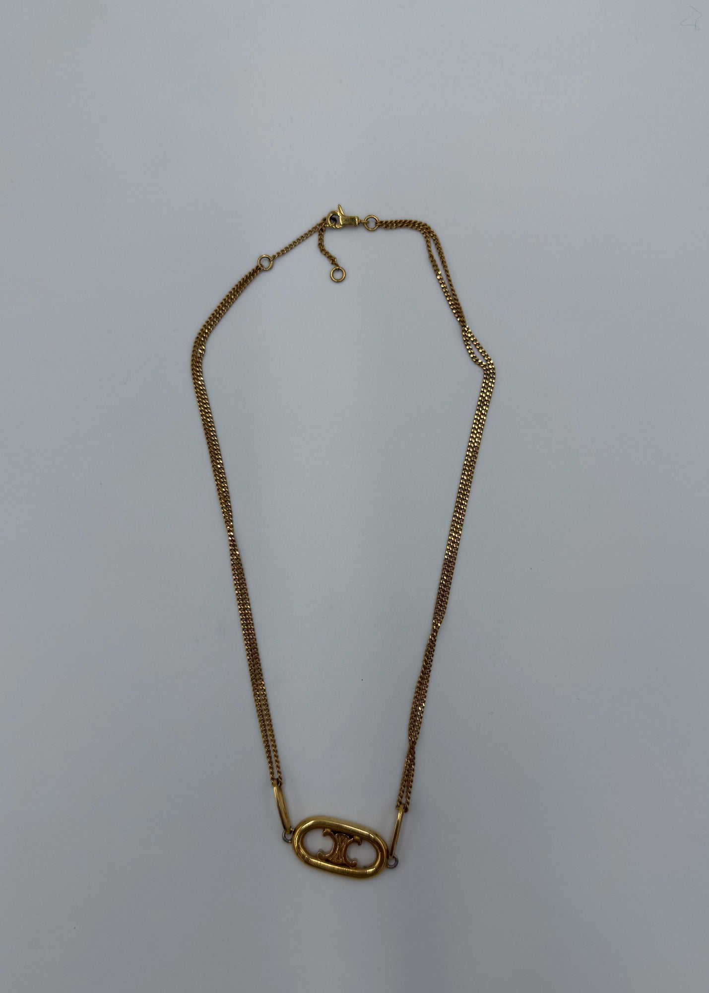 Celine Collana Triomphe in Ottone Finitura Oro