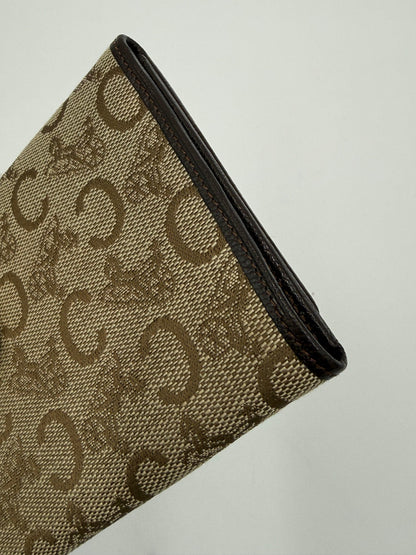 Celine-Portafoglio-Vintage-C-Sulkies-in-Canvas-e-Pelle-Beige-70560917881156 - Pally Vintage Closet