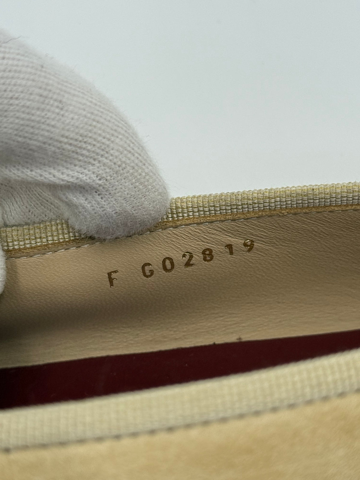 Chanel Beige Suede and Patent Leather Ballerinas