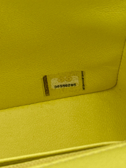 Chanel Borsa Classic Mini Rectangular Flap Bag Giallo Pastello