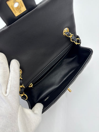 Chanel Borsa Classic Mini Rectangular Flap Bag Nero