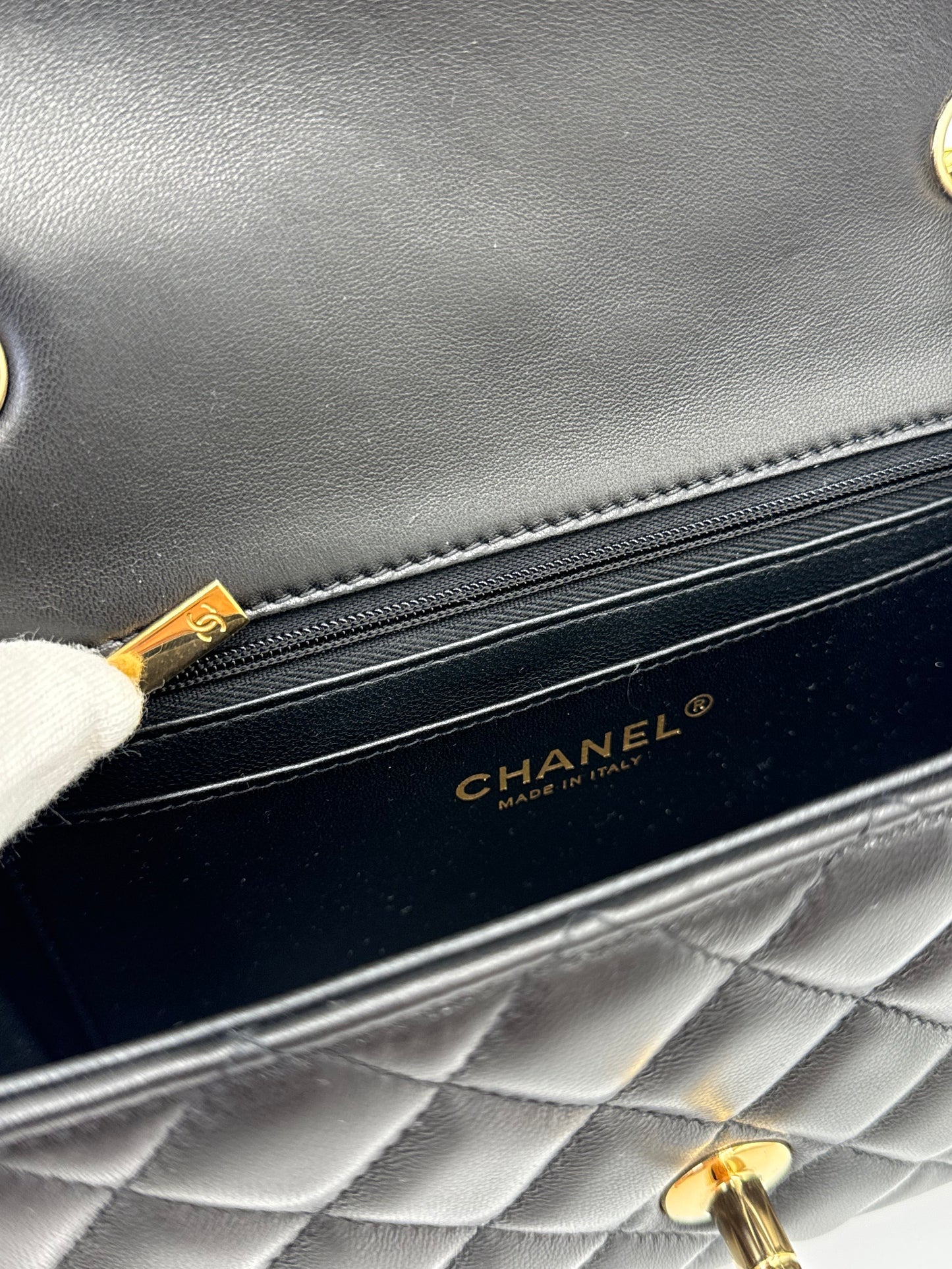 Chanel Borsa Classic Mini Rectangular Flap Bag Nero