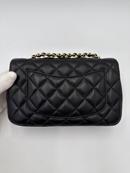 Chanel Borsa Classic Mini Rectangular Flap Bag Nero