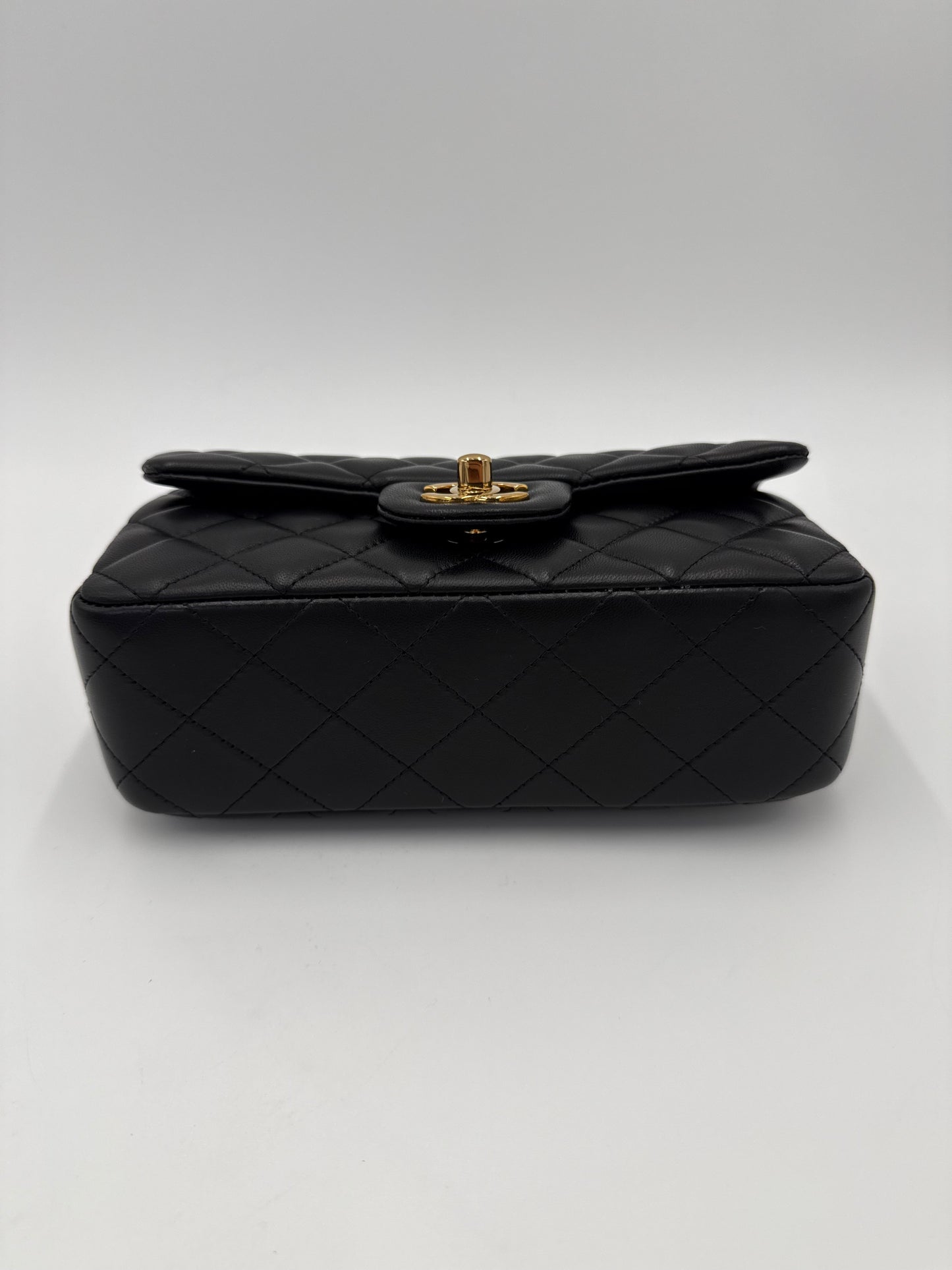 Chanel Borsa Classic Mini Rectangular Flap Bag Nero