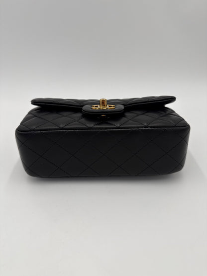Chanel Borsa Classic Mini Rectangular Flap Bag Nero
