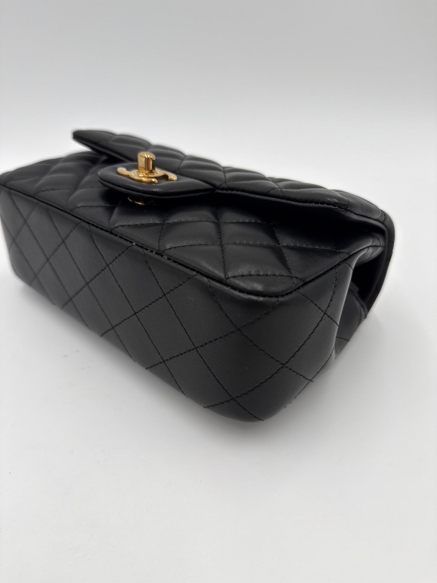 Chanel Borsa Classic Mini Rectangular Flap Bag Nero
