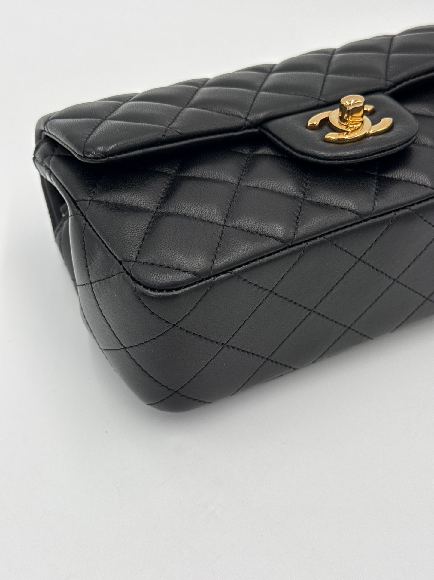 Chanel Borsa Classic Mini Rectangular Flap Bag Nero