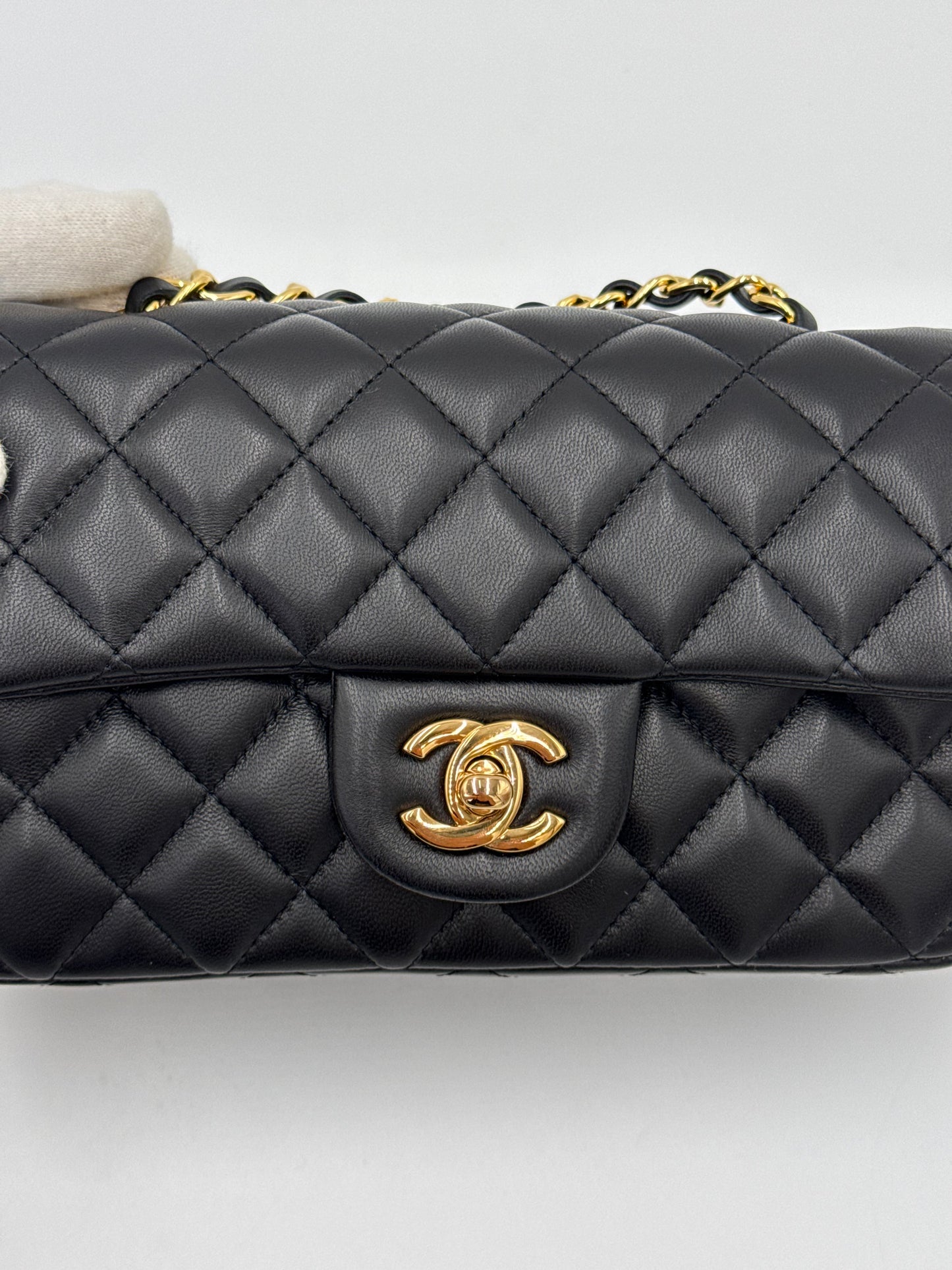 Chanel Borsa Classic Mini Rectangular Flap Bag Nero