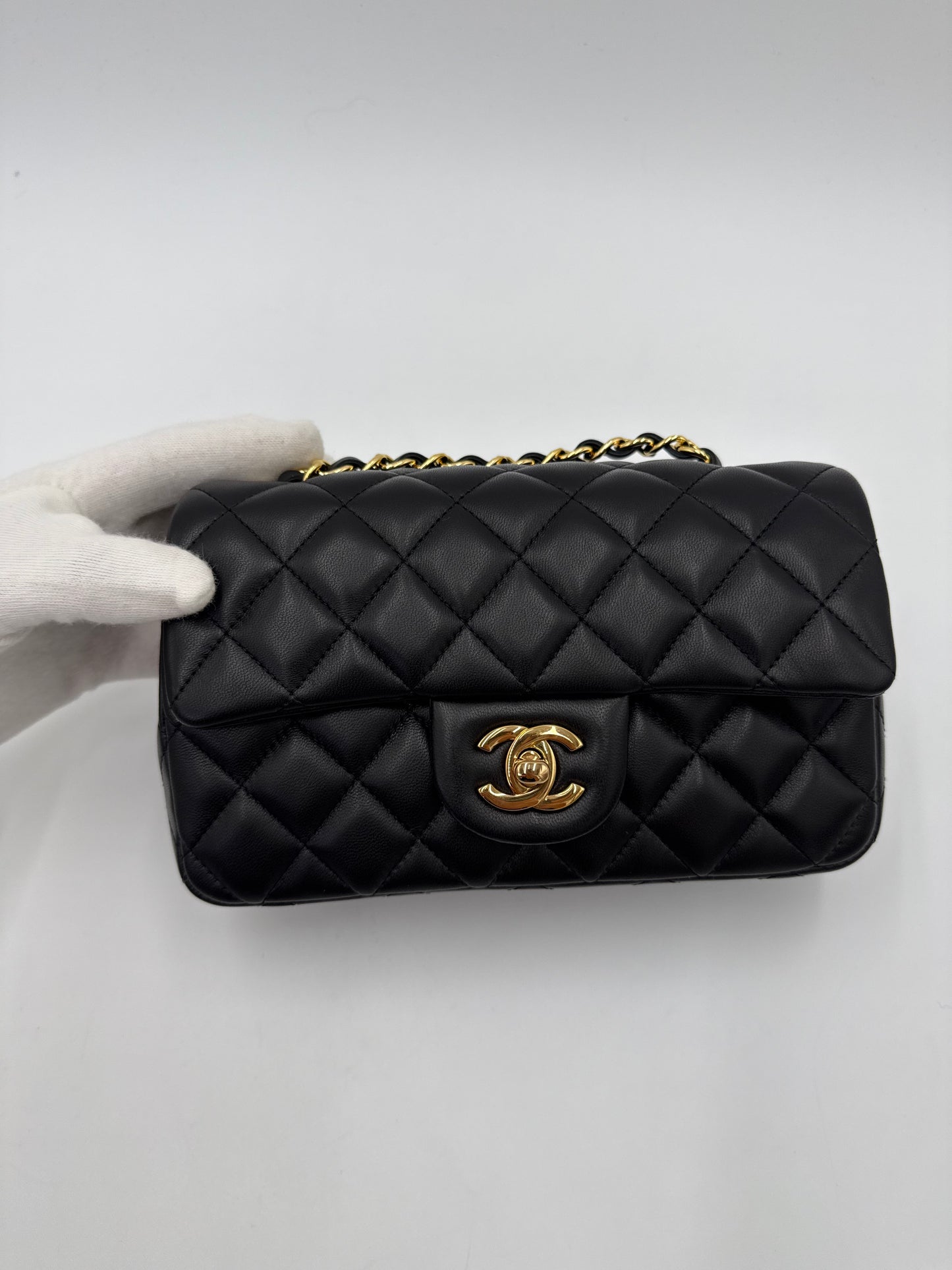 Chanel Borsa Classic Mini Rectangular Flap Bag Nero
