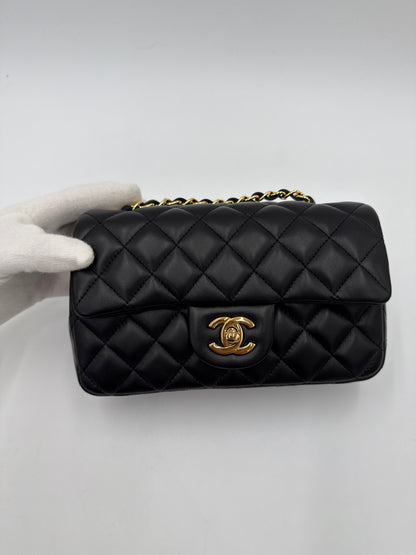 Chanel Borsa Classic Mini Rectangular Flap Bag Nero