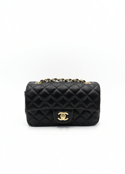 Chanel Borsa Classic Mini Rectangular Flap Bag Nero