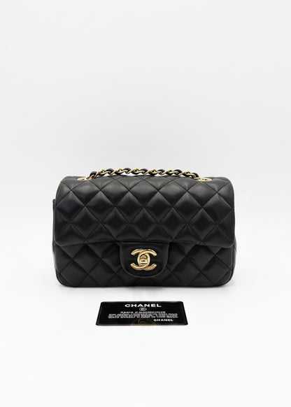 Chanel Borsa Classic Mini Rectangular Flap Bag Nero