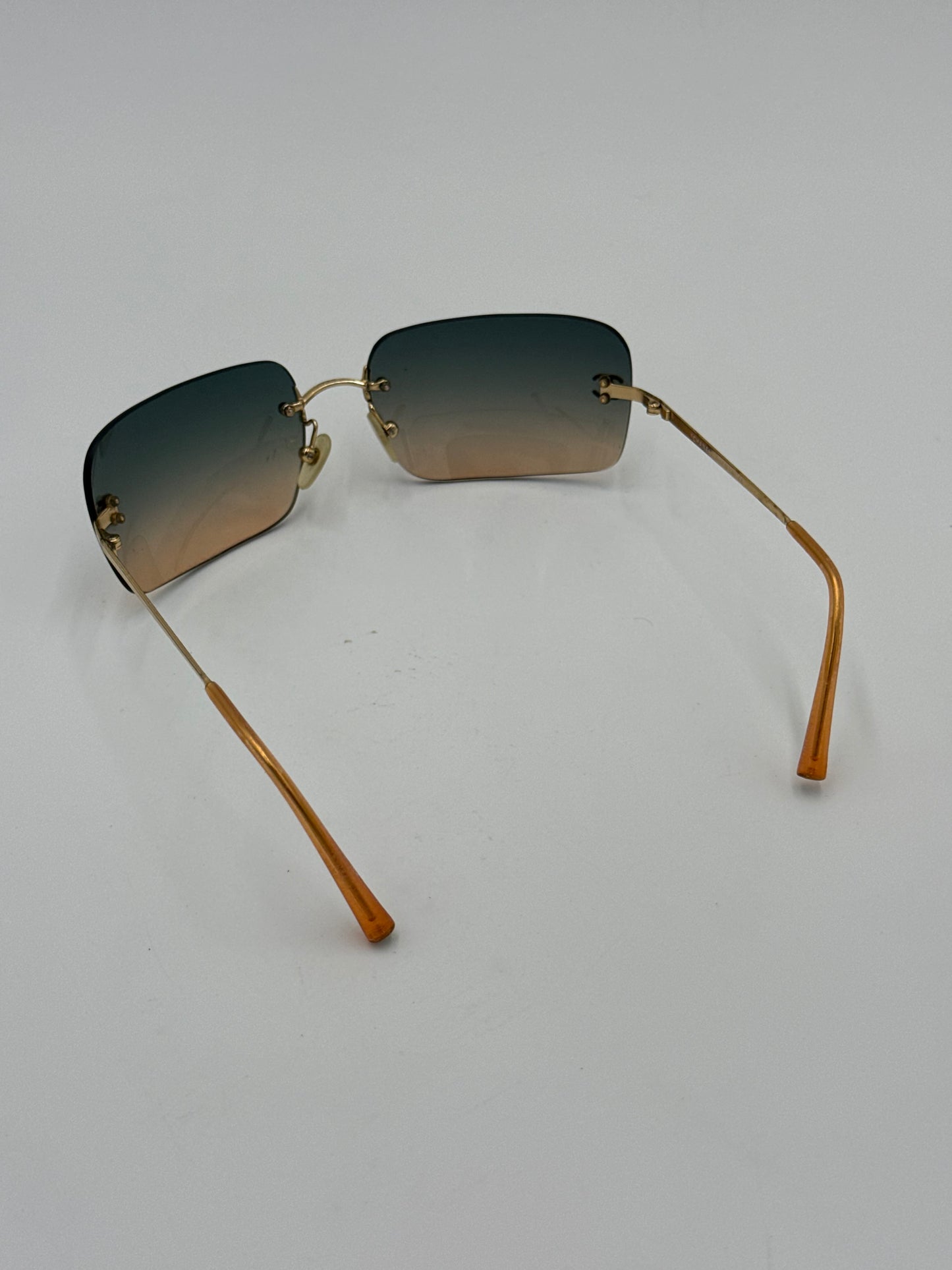 Chanel Occhiali da Sole Vintage 4017 con Strass e Lenti Sfumate